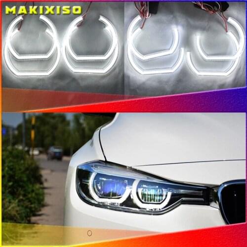 For BMW 3 Series E90 E92 E93 M3 Coupe and cabriolet 2007-2013 Car styling High Quality DTM Style White Crystal LED angel eyes