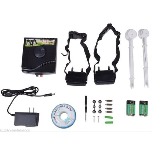 For 2dogs Electric pet dog collars smart dog fencing system dog fence Underground