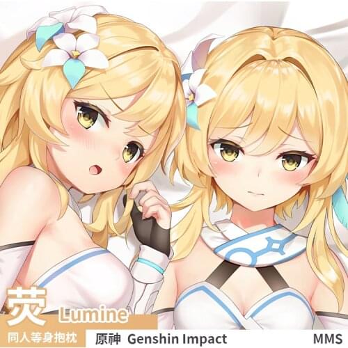 Game Genshin Impact Lumine Sexy Girl Dakimakura Hugging Body Pillow Case Cover Pillowcase Cushion Bedding Xmas Birthday Gift MMS