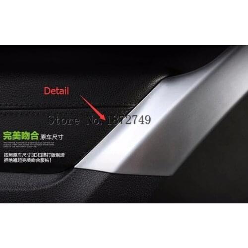 Chrome Inner Door Armrest Decoration Cover Trims Sticker For Volkswagen Tiguan 2010-2014