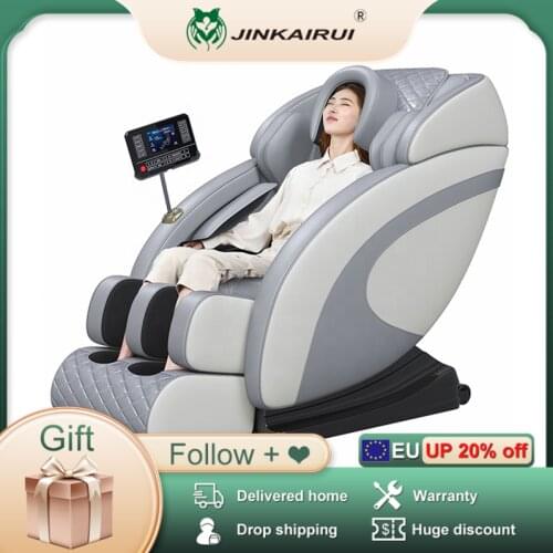 Jinkairui Luxury Full Body Multi-Functional Elderly Device Electric Large Cap Foot Wrap Deluxe Zero Gravty Massage Chair Easy to