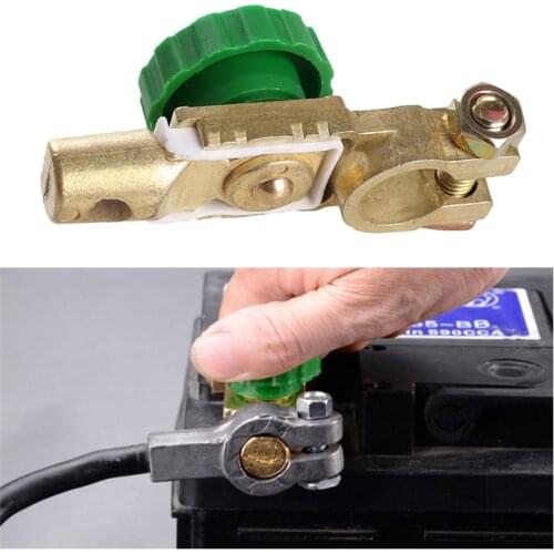 Car Motorcycle Battery Terminal Link Quick Cut-off Switch Rotary Disconnect Isolator Car Truck Parts Battery Accessories
