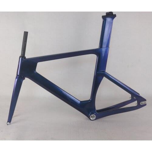Chameleon paint T800 Toray Carbon fiber BSA 57cm size Aero track frame TR013
