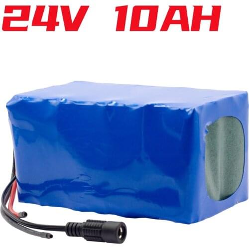 Laudation 7s4p Large Capacity 24V 10Ah 18650 Battery Pack Lithium Ion Battery 29.4V 10000mAh For Bicycle Moped With 15A BMS