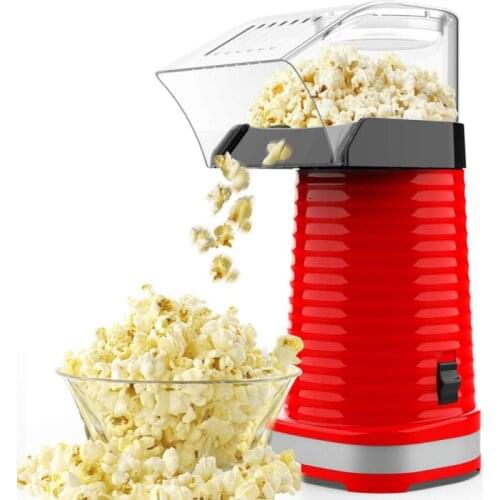 220v Popcorn Maker Automatic Hot Air Oil-free Mini Popcorn Machine Home Kitchen Corn Popper Tool