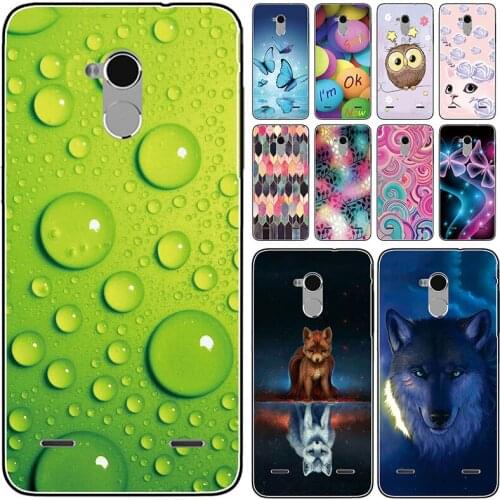 Soft Phone Case for ZTE Blade V7 Lite Cases Panda Funda Colorful Flower Silicone TPU Back Cover Shell