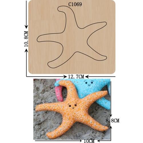 New starfish Wooden die Scrapbooking C-1069 Cutting Dies Multiple sizes