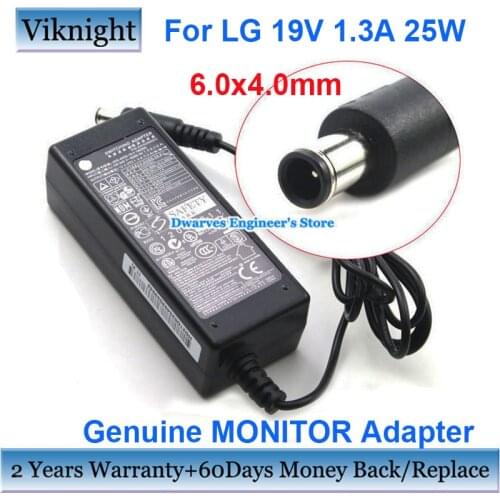 Genuine 19V 1.3A 25W Laptop AC Adapter Power Supply For LG ADS-40FSG-19 ADS-40SG-19-3 19032G EAY62549201 EAY62549304 EAY62768606