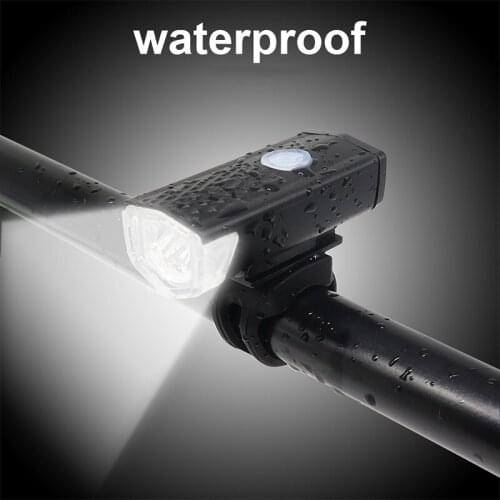 Rechargeable Bike Light USB 300 Lumen 3 Mode Bicycle Front Light Lamp Bike Headlight Cycling LED Flashlight Lantern Waterproof