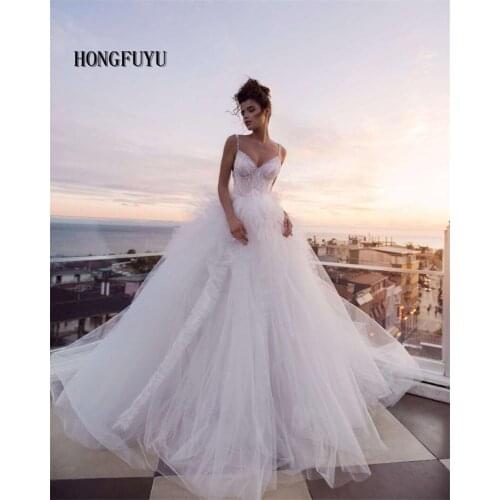 Beach Wedding Dress Boho Bride Gown Sexy Halter Top Tulle Skirt Long Backless Beading Bridal Dresses Свадебное платье