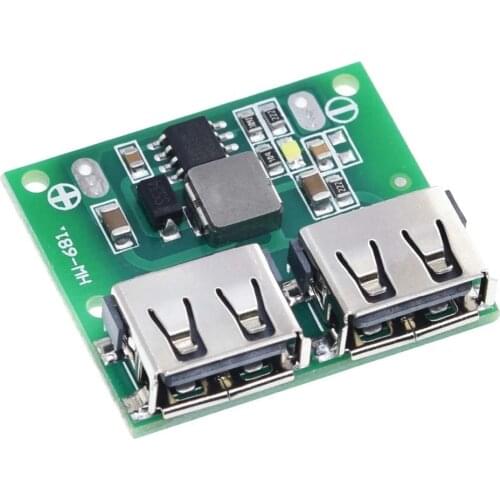 9V 12V 24V to 5V DC-DC Step Down Charger Power Module Dual USB Output Buck Voltage Board 3A Car Charge Charging Regulator 6-26V