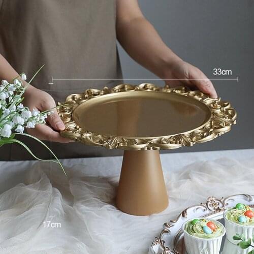 Retro Cake Stand Candy Tart Fruit Dining Plate Kitchen Supplies Ornaments