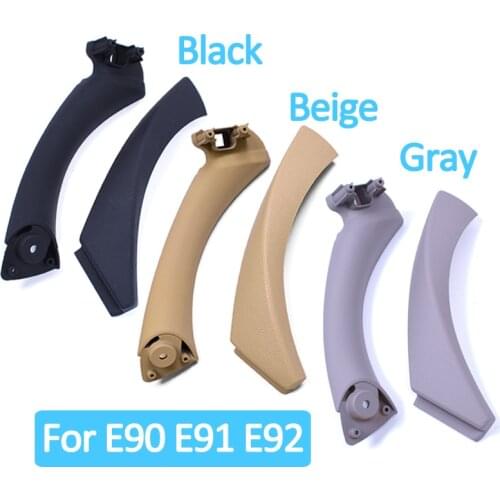 Beige Black Gray Interior Passenger Door Pull Handle with Cover Trim For BMW 3 Series E90 E91 E92 2004 2005 2006 2007 2008-2012