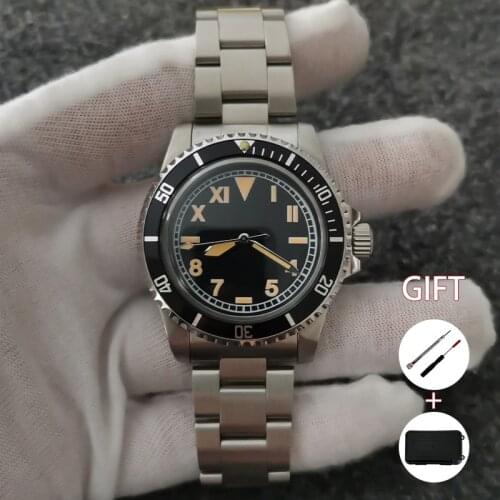 Vintage 1960 Watch NH35/NH38 Automatic Movement Mechanische Retro-Uhr Montre mécanique rétro Green Luminous Rome Dial 120 clicks