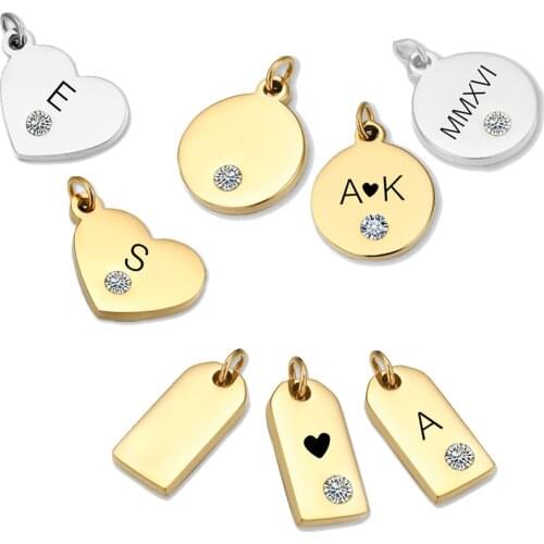 Love Jewelry Charms Charms for Jewelry Making Earrings Charms for Jewelry 316L Stainless Steel Cute Necklace fashion 2021