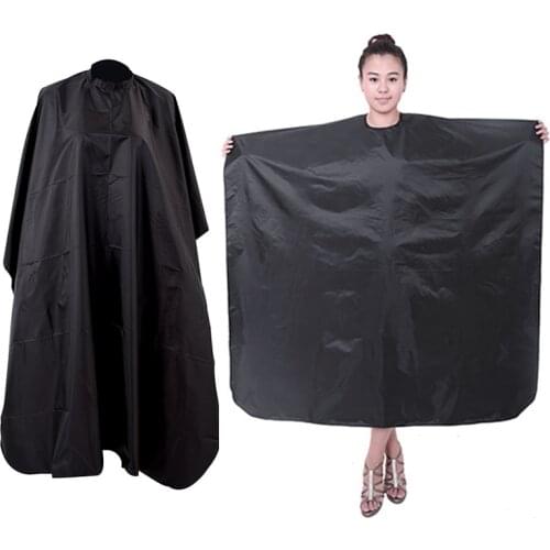 140*90cm Cutclothes Hair Coloring Wrap Handmade Black Salon Barbers Cape Gown Hairdressing Hair Cutting Waterproof Gown Cloth
