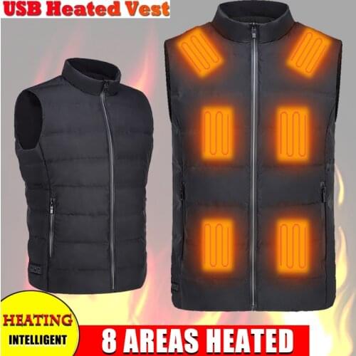 Winter Warm women/men Jacket Heated Vest USB trekking Electric Heating Jacket Body Warmer Heating Pad hunting heated vest Jacket