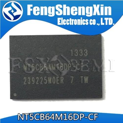 10pcs/lot NT5CB64M16DP-CF DDR2 64*16 1G SDRAM Memory chips BGA