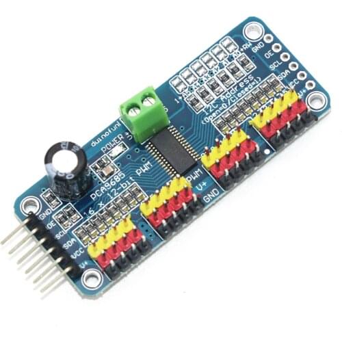 16 Channel 12-bit PWM/Servo Driver-I2C interface Module For Raspberry Pi Shield Module Servo Shield For Arduino Diy Kit