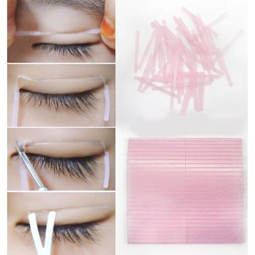 50Pcs Double Eyelid Tape Adhesive Stickers Magic Invisible Glue Sticks Double-Fold Eyelid Sticker Women Beauty Tool