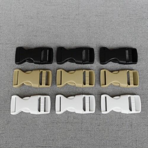 50 Pcs/Lot 20mm 25 mm Plastic Release Buckle Strap For Bag Dog Collar Necklace Bracelet Paracord Sewing Accessory