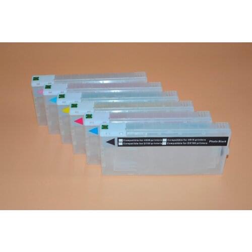 6color 200ml empty refillable cartridge with chip For Fuji DX100 for FUJIFILM DX100 printer