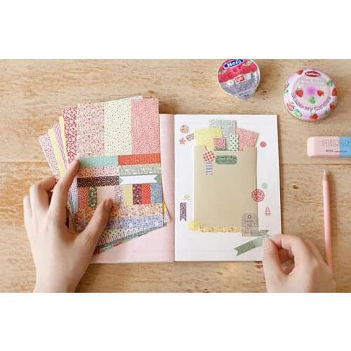 8 Pcs DIY Photo Album Props Accessories Picture Country Style Decoration Stickers For Handmade Scrapbook Floral foto Album