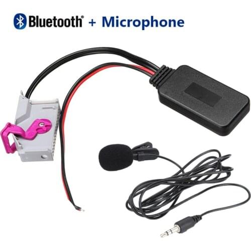 Car Bluetooth Module AUX-in Audio Adapter + Tool & Microphone For Audi RNS-E Navigation A8 TT R8 A3 A4 Radio Stereo 32Pin