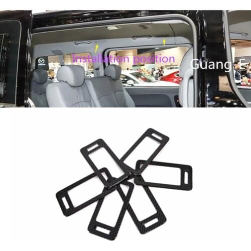 For Hyundai Starex H-1 2018 2019 2020 Car Garnish Cover Detector Trim Carbon Fibre Back Air Conditioning Outlet Vent Panel