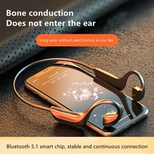 Bone Conduction Earphone Bluetooth 5.0 Wireless Earphone, Life-level Waterproof Outdoor Sports Earphone Professional 9D Sound