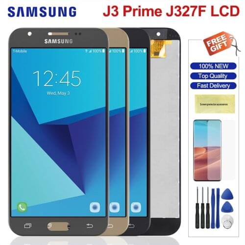 5.0" J327 Display For Samsung Galaxy J3 Prime J327 LCD Display Touch Screen Digitizer Replacement For Samsung J327 Screen