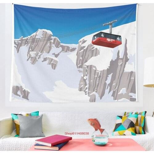 Jackson Hole tapestry Mosaic Style Hippie Boho Wall Tapestries Mandala Fabric Mat Living Room Decor