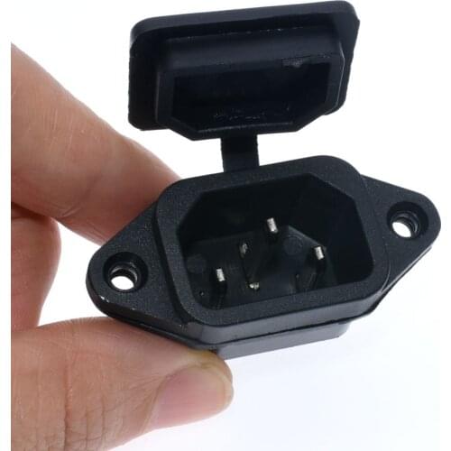 10A250V AC Power Socket with Rubber waterproof cover