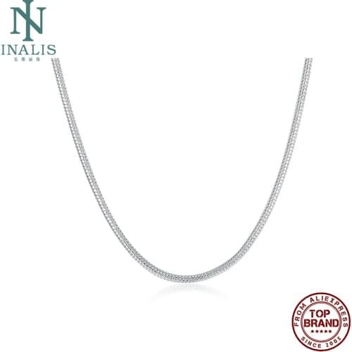 INALIS Classic Fashion Necklaces White Snake Chain Necklace For Women Minimalist Fit Birthday Party Jewelry Gift New Listing