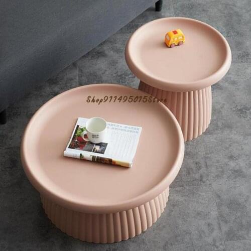 Round Coffee Table Modern Minimalist Sofa Side Table Net Red Ins Personality Living Room Balcony Outdoor Simple Coffee Table