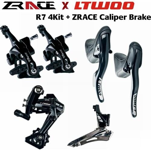 LTWOO R7 2x10 speed, 20s Road 6Kit, ZRACE BR-001 Caliper Brake + Shifter + Rear Derailleurs + Front Derailleurs, 4700,R3000
