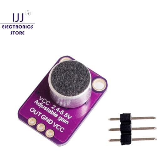 MAX9814 Microphone AGC Amplifier Board Sound sensor Module Auto Gain Control Attack for Arduino MAX4466 PCB Board Diy Kit