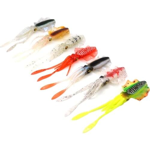 Soft Lure Luminous/UV 155mm 15g Squid Fishing Lures Octopus Sea Wobbler Soft Bait