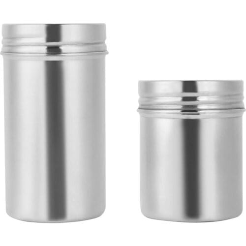 Portable 304 Stainless Steel Sealed Storage Jar Portable Tea Coffee Beans Container travel, outdoor, and camping