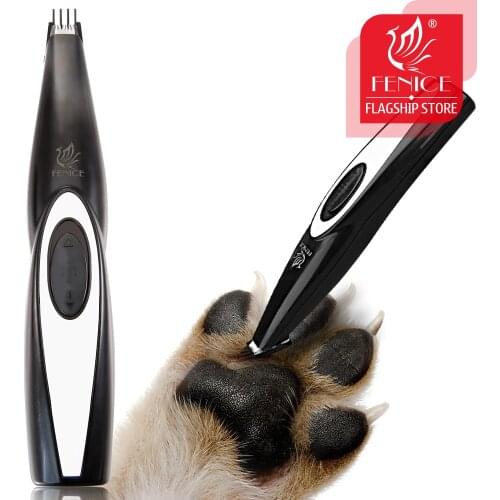 Fenice Professional Pets Grooming Supplies Electric Clipper Trimmer USB Chargeable Trimming Tools for Pet Face/Feet/Eyes/Ears