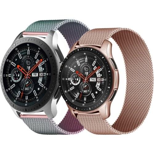 Magnetic loop strap for Samsung watch 3 45mm Galaxy watch active 2 44mm gear s3/amazfit GTS/GTR HUAWEI watch GT2/2e/pro strap