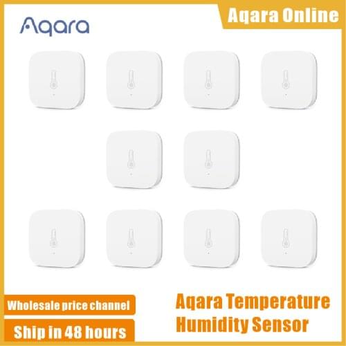 1-10pcs Aqara Smart Temperature Humidity Sensor Air Pressure Wireless Aqara Sensor Remote Control ZigBee Connection For Xiaomi