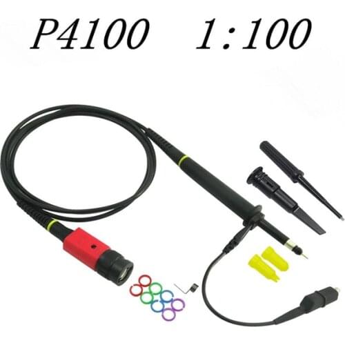 Free shiping 1pcs Oscilloscope owon liliput wholesale P4100 1PCS Oscilloscope Probe 100:1 High Voltage Withstand 2KV 100MHz for