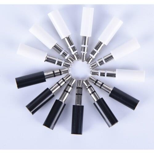 10PCS 3.5mm 3 Pole Stereo Headset Plug Jack Outlet Adaptor Connector