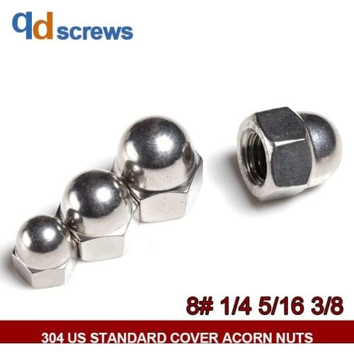 304 8#1/4#5/16#3/8# US Standard Stainless Steel Cover Acorn Nuts DIN1587