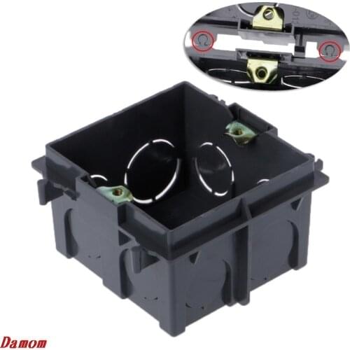 86-Type PVC Junction Box Wall Mount Cassette For Switch Socket Base Damom