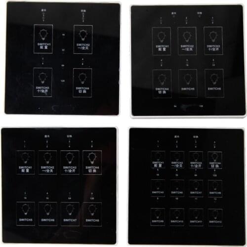 86 Smart Touch Panel Switch Smart Lighting Switch Panel 4 Digits 6 Digits 8 Digits 12 Digits