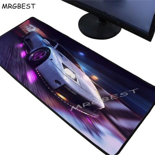 MRGBEST 80x30/90x40cm Large Cool Car Home Game Mouse Pad Gamer Rubber Lockedge Computer Keyboard Pads Laptop Desk Mat Locking L