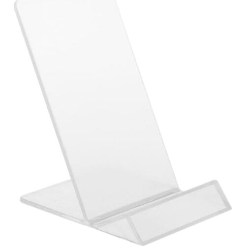 Phone Holder Tray Dasktop Acrylic Display Stand Mount Bracket Cradle Home Office for iPhone Samsung Huawei Kindle