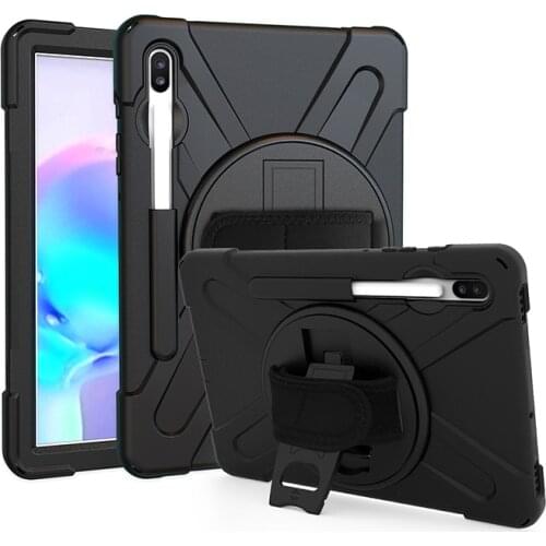 Kids Safe Shockproof Heavy Duty Case For Samsung Galaxy Tab S6 10.5" SM-T860 T865 Tablet Rotating Shoulder Strap Protective case